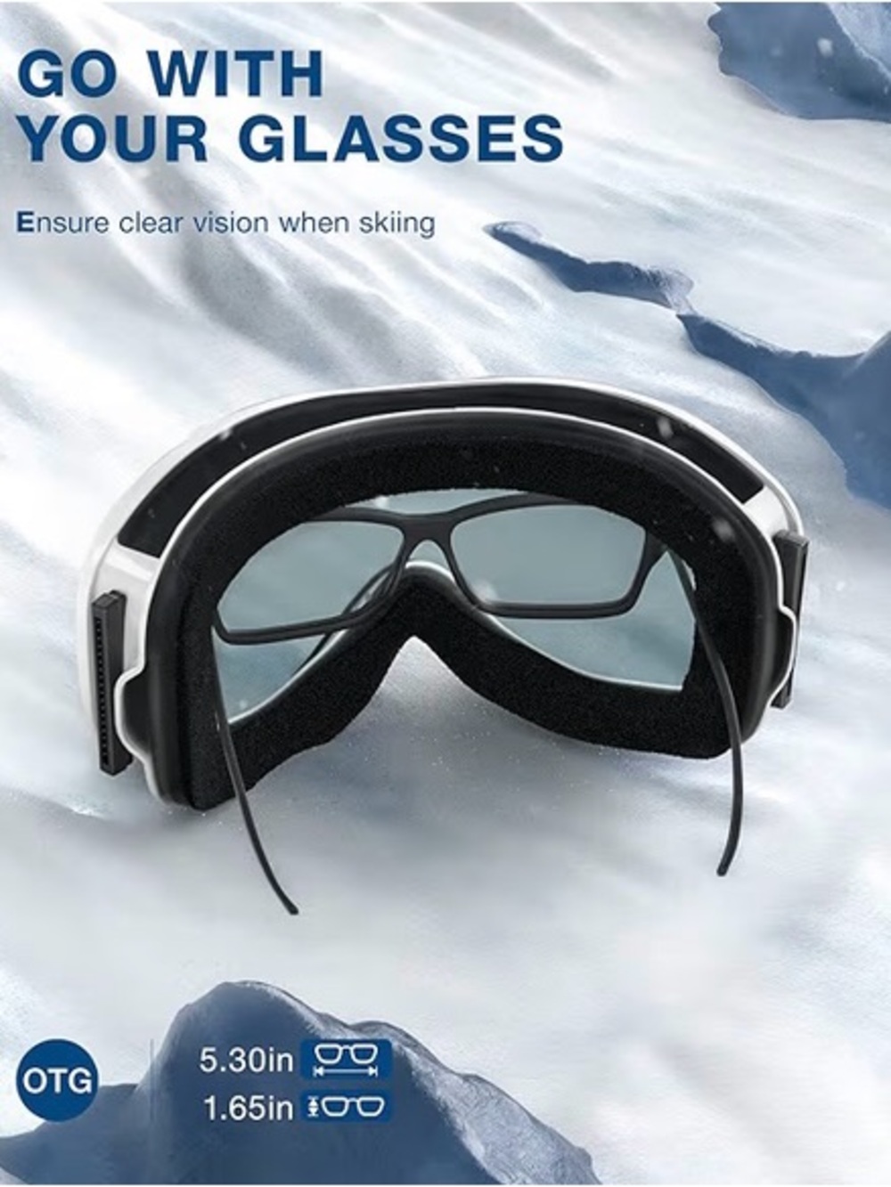 Blue Mirrored Ski/Snowboard Goggles - Picture 6 of 9